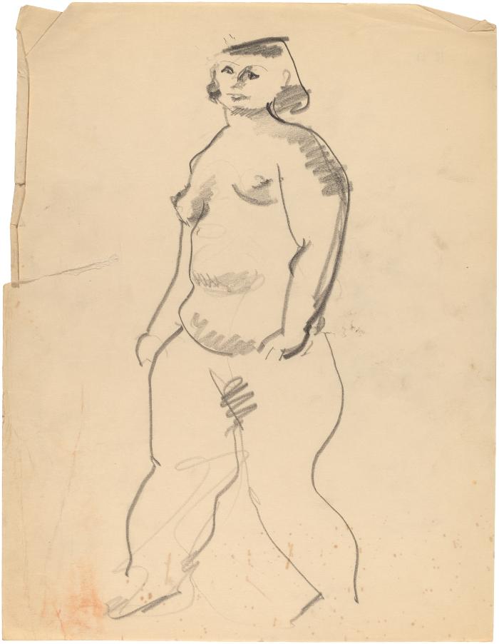 [Standing female nude]