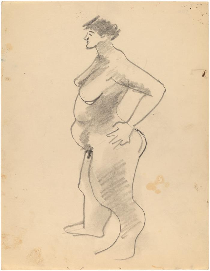 [Standing female nude]