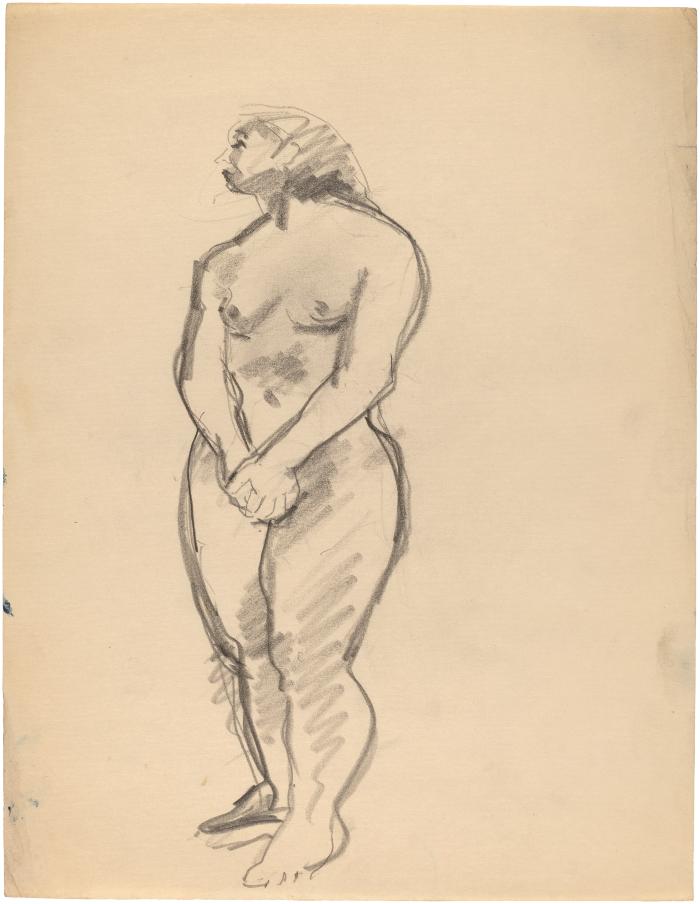 [Standing female nude]