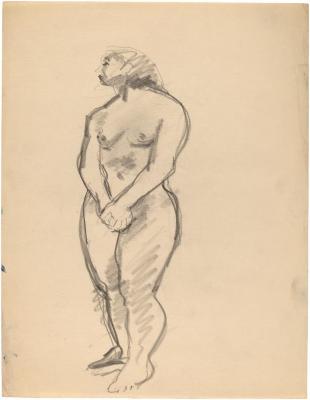 [Standing female nude]