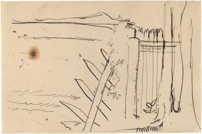 [Landscape with fence]