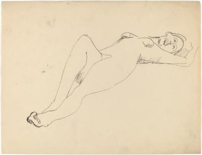 [Reclining female nude]