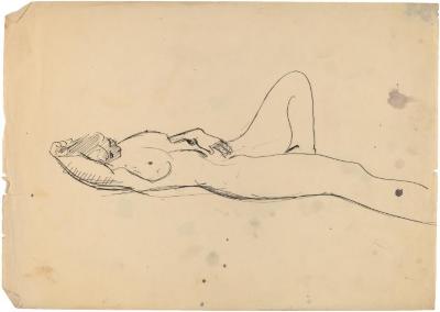 [Reclining female nude]