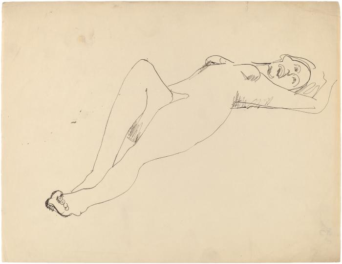 [Reclining female nude]