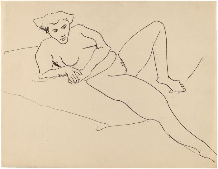 [Reclining female nude]