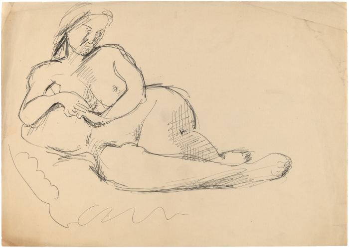 [Reclining female nude]