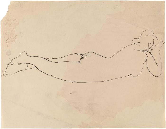 [Reclining female nude]