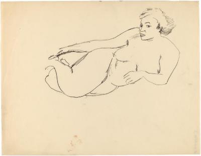 [Reclining female nude]