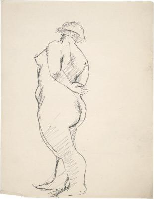 [Standing female nude]