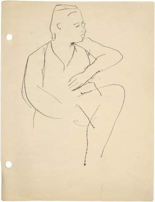 [Seated woman]