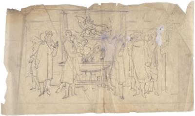 [Social Security Administration Building, Washington DC, murals study]