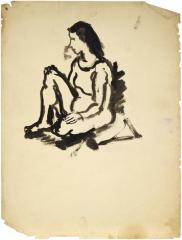 [Seated woman]