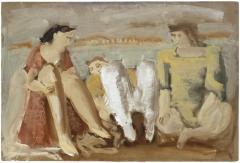 [Figures in a landscape]