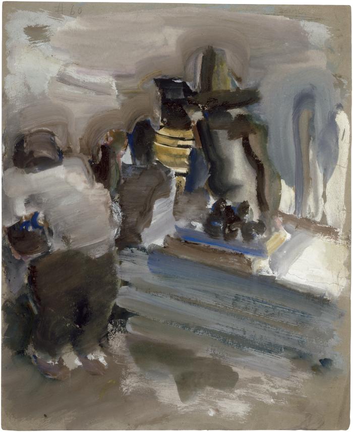 [Figures in ice cream parlor]