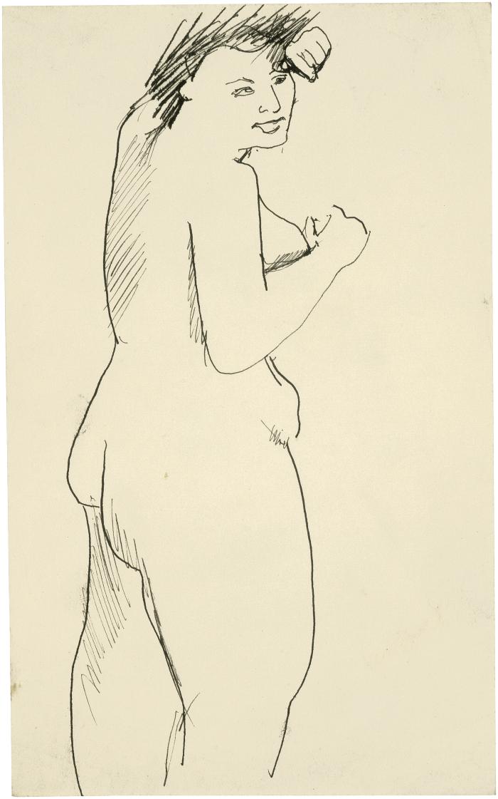 [Standing female nude]