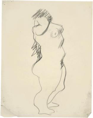 [Standing female nude]