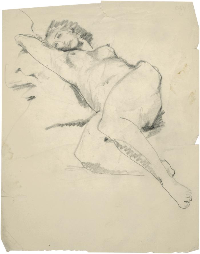 [Reclining female nude]