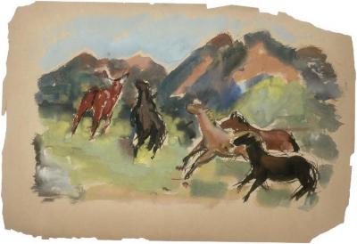 [Horses and mountains]