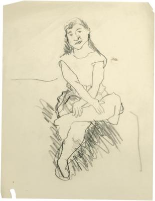 [Seated woman]