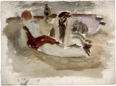 [Bathers on the beach]