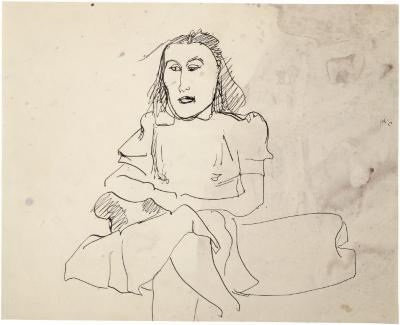 [Seated woman]