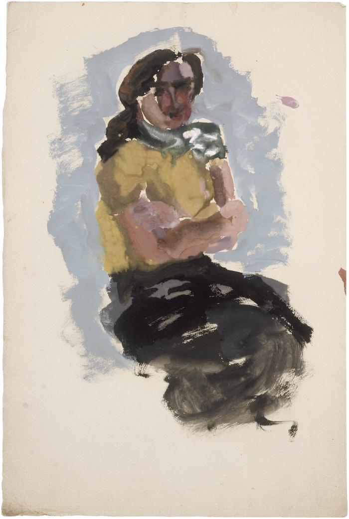 [Seated woman]