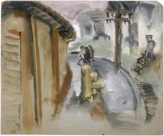 [Street with hydrant]