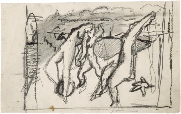 [Female nudes in landscape]