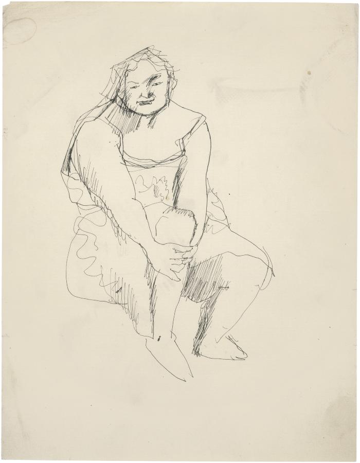 [Seated woman]