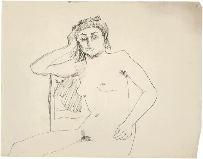 [Female nude in chair]