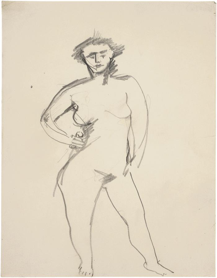 [Standing female nude]