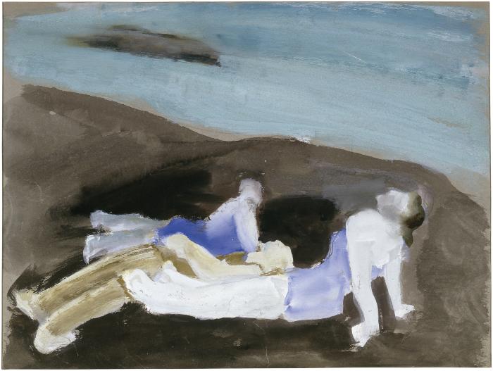 [Bathers at the beach]