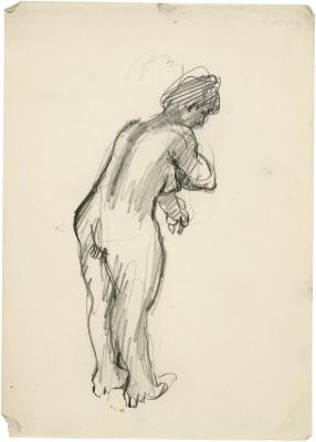 [Standing female nude]