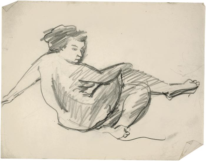 [Reclining female nude]