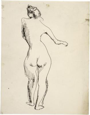 [Standing female nude]