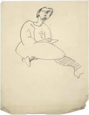 [Seated woman]