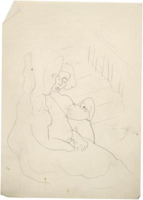 [Two seated women]