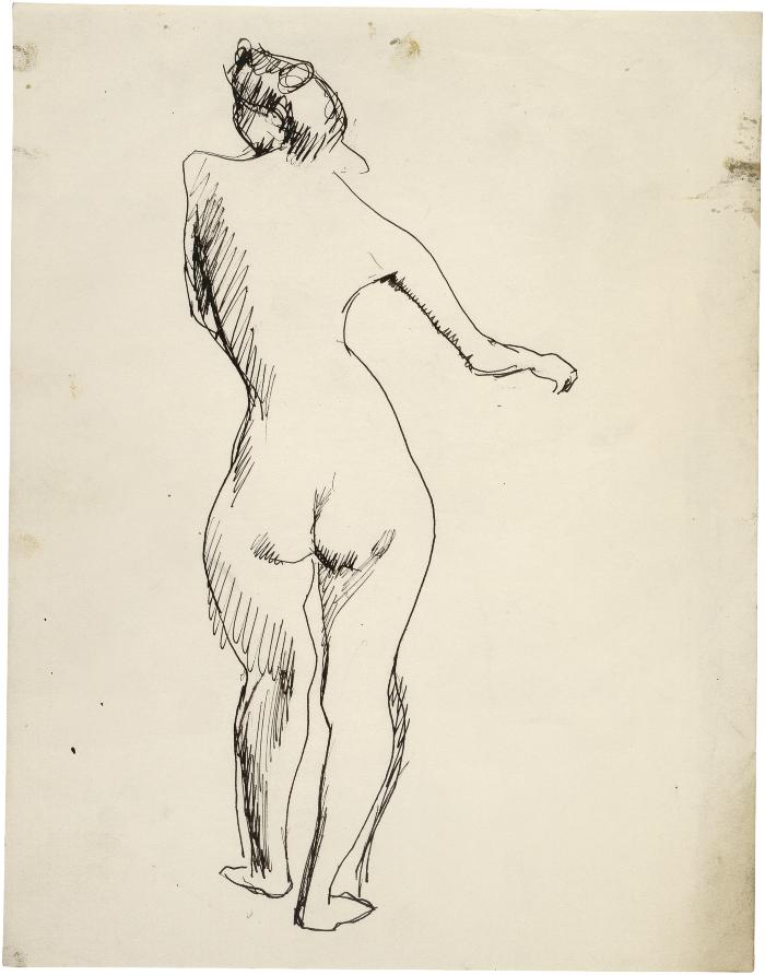 [Standing female nude]
