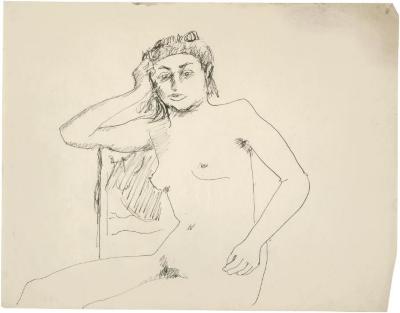 [Female nude in chair]