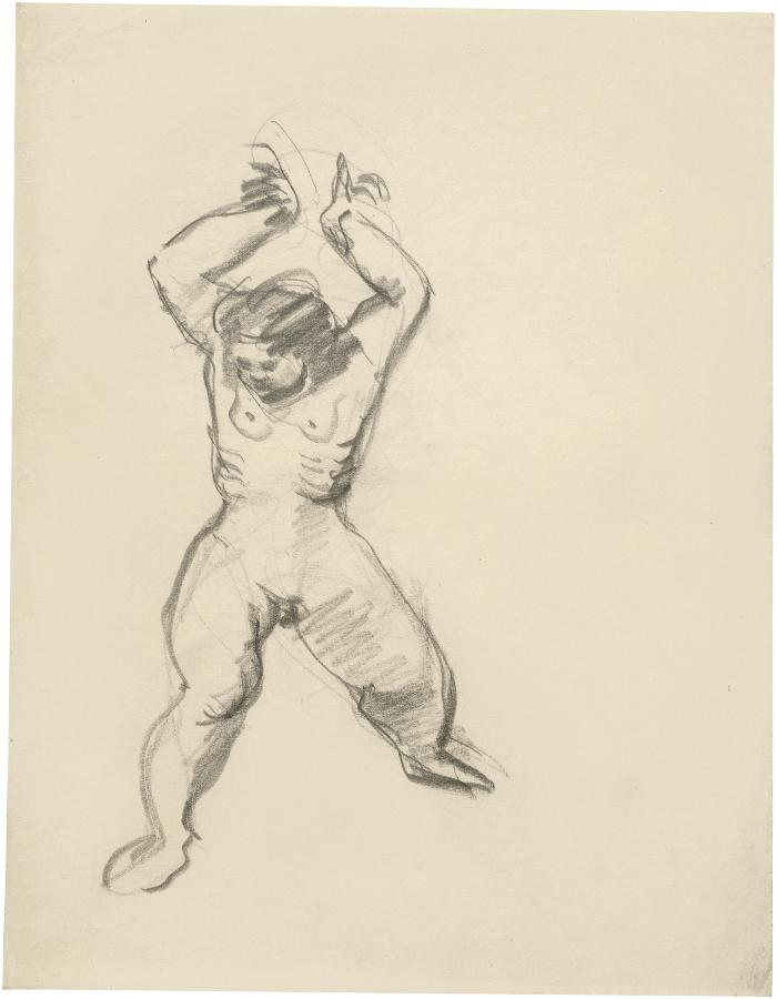 [Standing female nude]