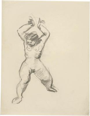 [Standing female nude]