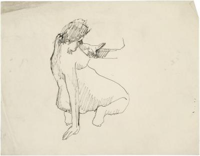 [Kneeling female nude]