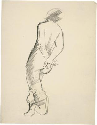 [Standing female nude]