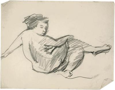 [Reclining female nude]