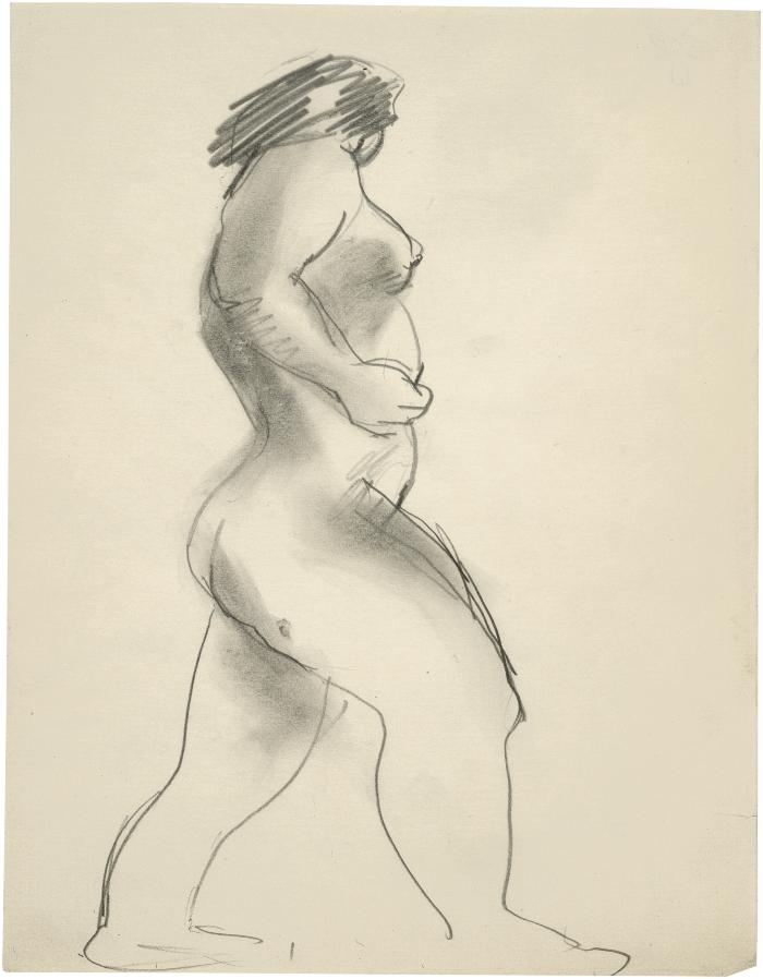 [Standing female nude]