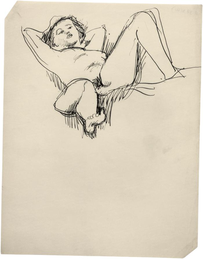 [Reclining female nude]