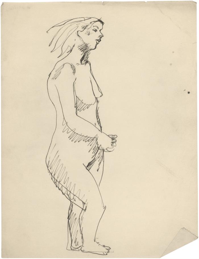 [Standing female nude]