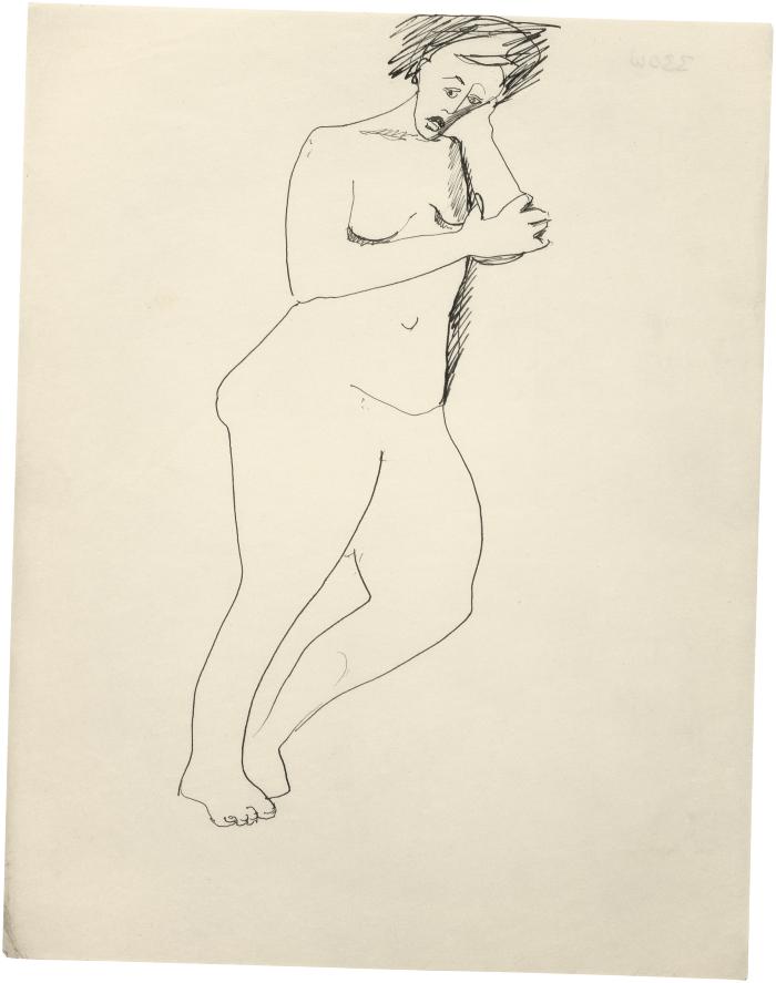 [Standing female nude]