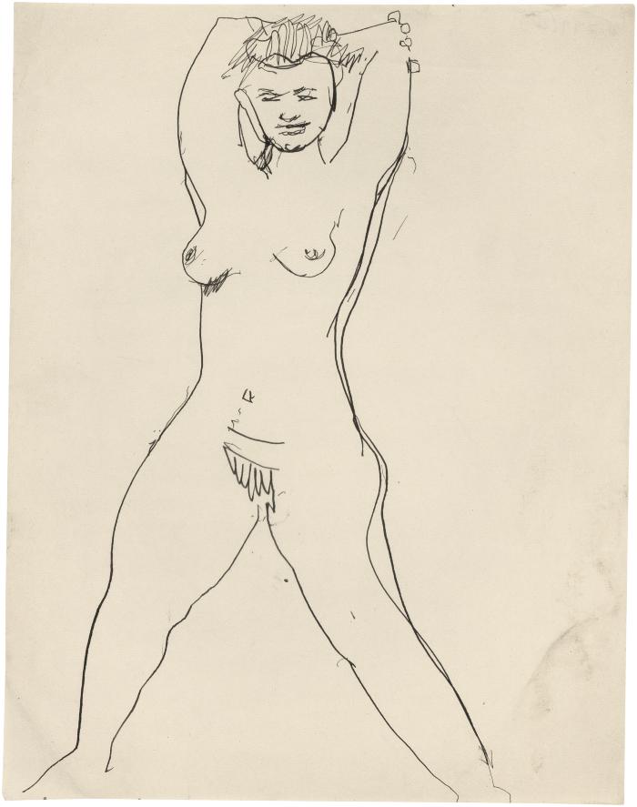 [Standing female nude]