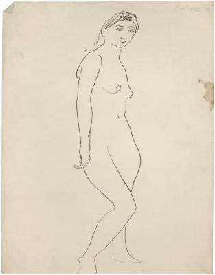 [Standing female nude]
